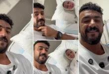 أحمد العوضي يزور طفلاً مصاباً بحروق في المستشفى بعد إنقاذ والدته