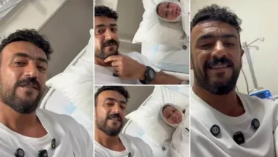 أحمد العوضي يزور طفلاً مصاباً بحروق في المستشفى بعد إنقاذ والدته