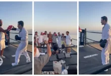 أحمد داود يتدرب على الملاكمة خلف كواليس فيلم جديد