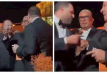 ألبوم صور حفل زفاف ابنة شقيق عماد زيادة يضم لحظات مميزة مع عمرو دياب ونادية الجندي