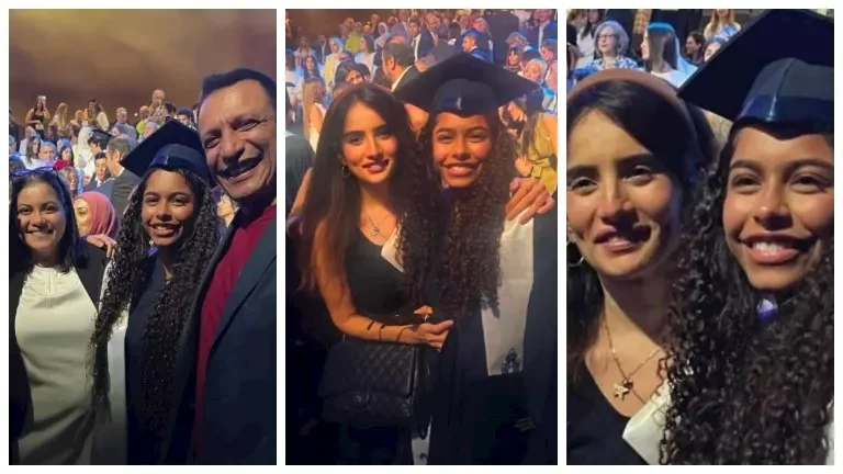ابنة شيرين عبد الوهاب تحتفل بتخرجها بحضور زينة وغياب والدتها