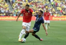 البرازيل تظفر بفوزٍ صعب على مصر قبل انطلاق المونديال