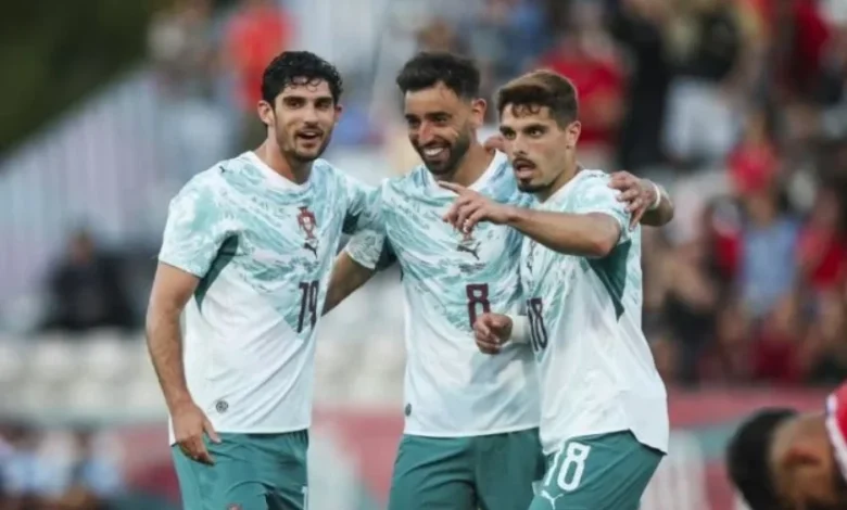 البرتغال تحقق انتصاراً على تشيلي بثنائية غيديش وفرنانديز ورونالدو يشارك في الشوط الأول فقط
