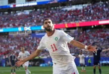 المغرب يحتفل بفوزها على أسكتلندا في تصفيات كأس العالم