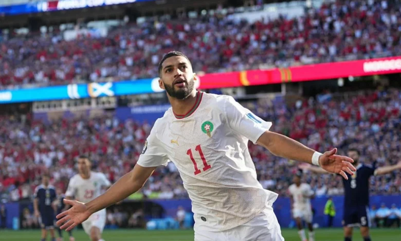 المغرب يحتفل بفوزها على أسكتلندا في تصفيات كأس العالم