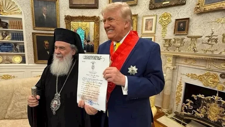 بطريرك القدس يؤكد لترامب ضرورة حماية حرية العبادة في المدينة المقدسة