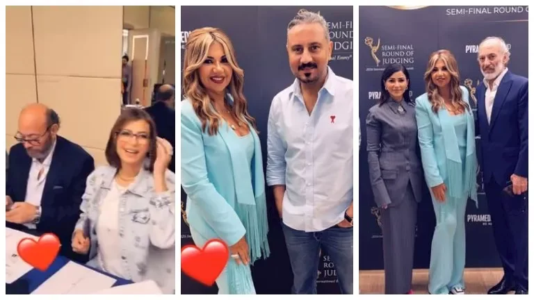 بوسي شلبي تتألق في احتفالية إيمي بأبوظبي بحضور نجوم الفن
