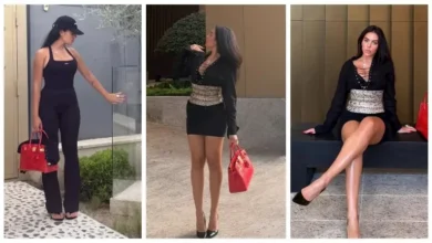 جورجينا تتألق بفستان أسود جريء خلال تجوالها في ميامي