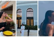 جورجينا تتألق بملابس البحر على شواطئ ميامي الأمريكية