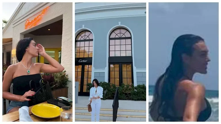جورجينا تتألق بملابس البحر على شواطئ ميامي الأمريكية 1 جورجينا تتألق بملابس البحر على شواطئ ميامي الأمريكية