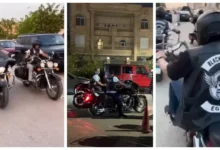 حضور مميز لأصحاب الدراجات البخارية في عزاء الفنان الراحل محمد مرزبان