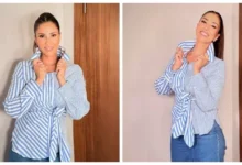 "حنان مطاوع تتألق بإطلالة كاجوال وجمهورها يشيد بجمالها"