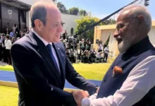 رئيس وزراء الهند يلتقط صورة مع الرئيس السيسي في قمة مجموعة السبع بفرنسا