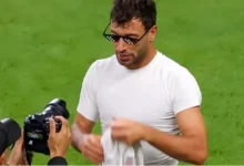 "ردود فعل النجوم على احتفال لاعب إيران بعد إلغاء هدفه أمام مصر"
