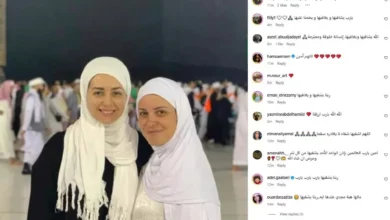ريهام عبدالغفور تدعم هبة مجدي بصورة أمام الكعبة