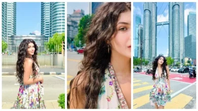 سارة بركة تتألق بإطلالة جريئة في شوارع ماليزيا
