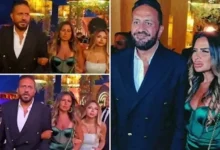 صور مميزة لخالد سرحان وزوجته في حفل زفاف ابنة شقيق عماد زيادة