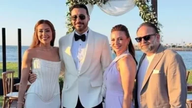 صور مميزة من حفل زفاف أحمد السعدني وميرنا الهلباوي تتضمن لحظات رومانسية