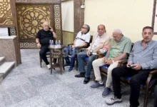 صور من عزاء المنتج غزال الشال في "الحامدية الشاذلية"