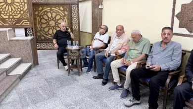 صور من عزاء المنتج غزال الشال في "الحامدية الشاذلية"