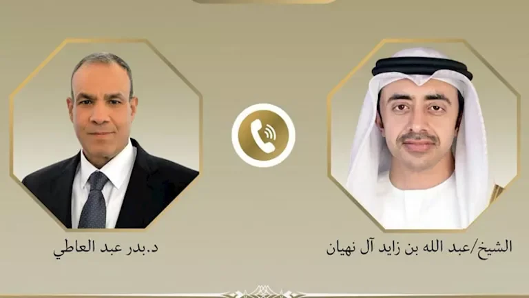 عبد العاطي ونظيره الإماراتي يؤكدان على دعم خفض التوتر وأمن الملاحة في المنطقة