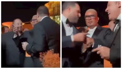 عمرو دياب يتسبب في إحراج باسم سمرة خلال حفل زفاف ابنة شقيق عماد زيادة