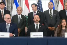 "لبنان وإسرائيل يوقعان اتفاقاً في واشنطن لمواجهة التهديد الإيراني المشترك"