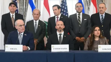 "لبنان وإسرائيل يوقعان اتفاقاً في واشنطن لمواجهة التهديد الإيراني المشترك"
