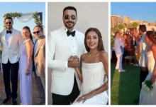 مي عز الدين تشارك في حفل زفاف أحمد السعدني لأول مرة