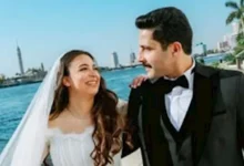 هايدي رفعت تعبر عن سعادتها بعد زواجها من مصطفى منصور - صور
