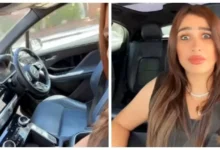 "ياسمين عبد العزيز تمازح جمهورها بتجربة سيارة ذاتية الحركة في لوس أنجلوس"