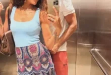 أحمد السعدني وزوجته ميرنا الهلباوي يشاركان في أول ظهور لهما بعد الزفاف