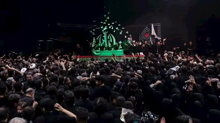بكاء قاليباف في وداع علي خامنئي
