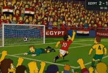 توقعات مسلسل "The Simpsons" لنتيجة مباراة مصر وأستراليا في كأس العالم تثير الجدل