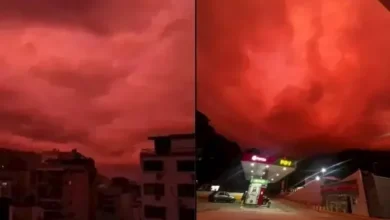 سماء حمراء في فنزويلا تثير التساؤلات بعد الزلزال
