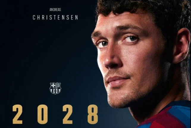كريستنسن يمدد عقده مع برشلونة حتى عام 2028
