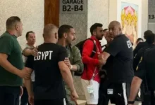 مدير منتخب مصر يتعرض للاشتباك مع عنصر أمن أمريكي