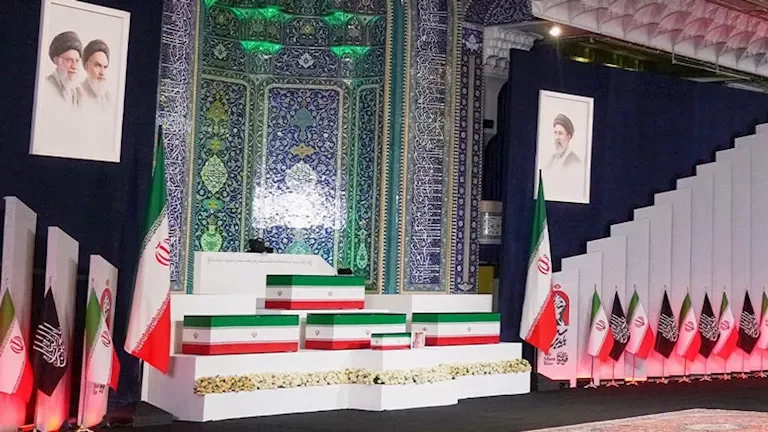مراسم تشييع المرشد الإيراني السابق علي خامنئي في طهران بمشاركة وفود دولية