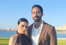 مي عز الدين وزوجها أحمد تيمور يتألقان في ظهور رومانسي لافت