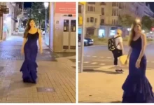 ميرنا جميل تتألق بفستان أزرق جريء في أحدث إطلالة لها على إنستجرام