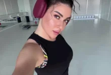 ميرنا نور الدين تتألق بإطلالة رياضية في صالة الألعاب الرياضية