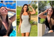 25 صورة لأروع إطلالات سارة سلامة أمام البحر بالشورت التايجر