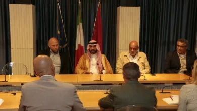 أبو الحمائل يستعرض آفاق تطوير الألعاب المائية في إيطاليا