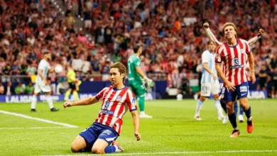 أتلتيكو مدريد يحقق انتصاراً على ملقا بهدفين دون رد في غياب ألفاريز
