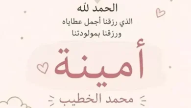 أسماء أبو اليزيد ترزق بمولودتها الأولى "أمينة"