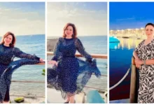 إلهام شاهين تستمتع بأجواء الصيف في الساحل الشمالي