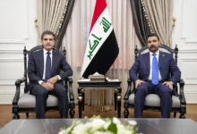 الزيدي يؤكد لبارزاني التزامه بحل الملفات المعلقة