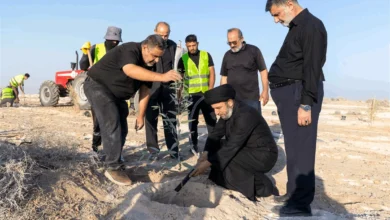 العتبة العباسية تبدأ مشروع إنشاء حزام أخضر يضم مليون شجرة في كربلاء