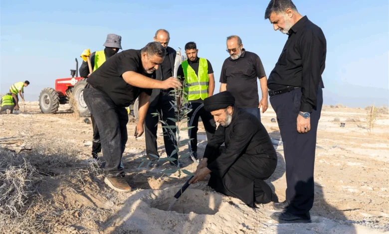 العتبة العباسية تبدأ مشروع إنشاء حزام أخضر يضم مليون شجرة في كربلاء