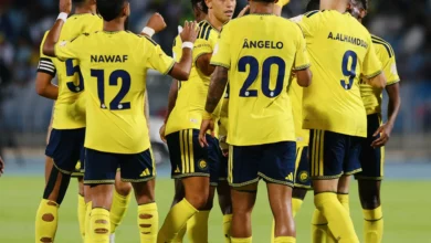 النصر يحقق فوزاً عريضاً على المدرسة برباعية نظيفة